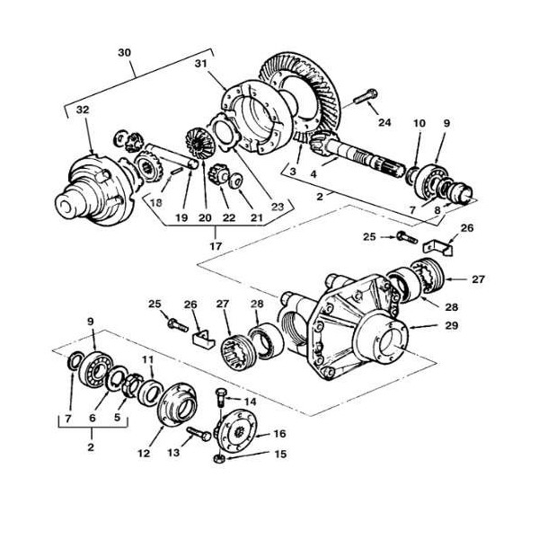 Flansza wału napędowego piasta 03215250, 109544, 153326351, 2410045, 3215250, 34056600, 3475575M1, 37700410806, 3907241M1, 51970