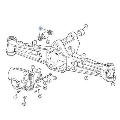 Uszczelniacz sworznia zawieszenia osi