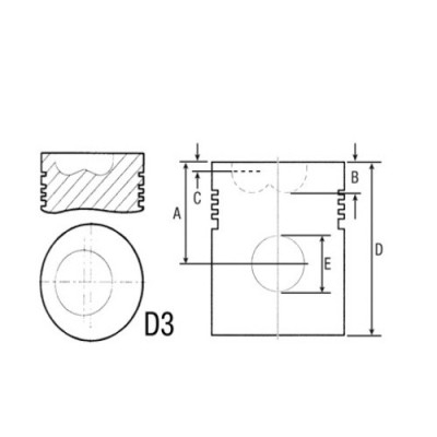 SCY3034 Tłok 111,76mm