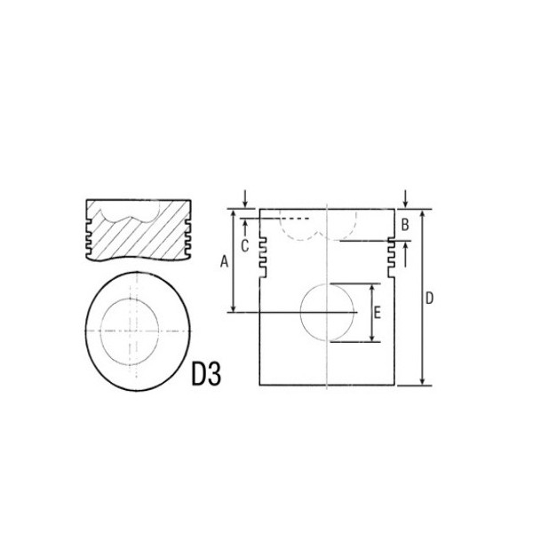 SCY3034 Tłok 111,76mm