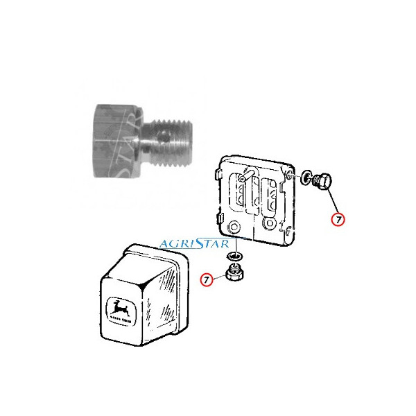 Odpowietrznik filtra paliwa John Deere 1065, 1072, 1075, 1085 3030, 31301840 2040 2140 3040 3140, 3640, 4040, 4240, 4440, 2850,