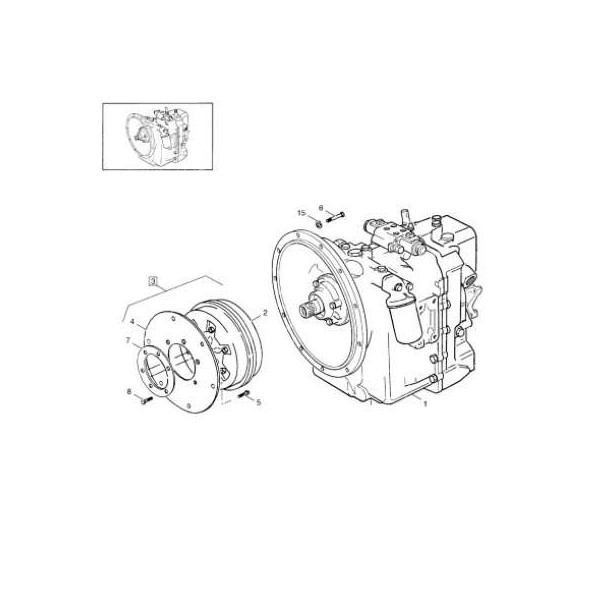 Sprzęgło hydrokinetyczne zmiennik new holland lb110 lm LM640 LM430 85817620 9969442 9968231 85812736 85824382
