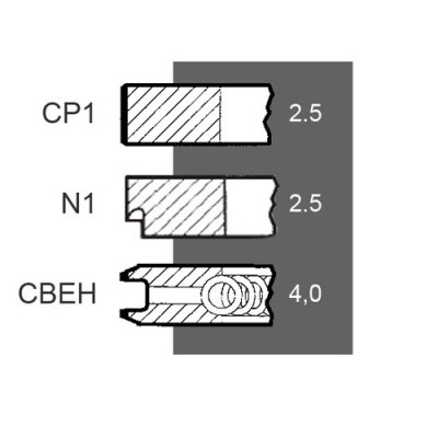 153634136 1902440 Pierścienie New Holland TL65 TL80 Fiat -46 -55 -56 -65 -66 -75 -76 -85 -86 -88 -90 -93 -94 L