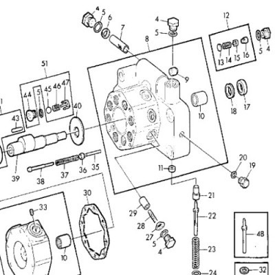 HYD1739 Oring wałka pompy hydraulicznej