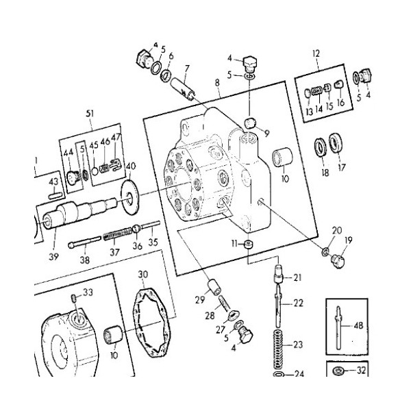 HYD1739 Oring wałka pompy hydraulicznej