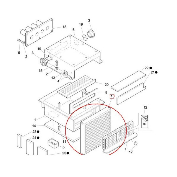 Filtr kabinowy powietrza case 580sr 695sr  new holland LB75, LB85, LB90, LB95, LB110, LB115 87314367 47675769  SC90142