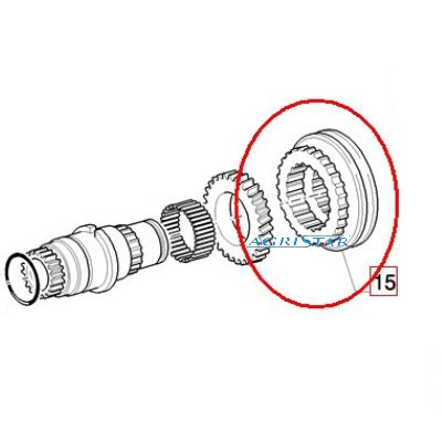 Synchronizator 5189251 Case MXM130 MXM140 Case MXM120 , MXM130 , MXM140  Fiat M100 Ford  8260, 8360, 8160  New Holland  TM110