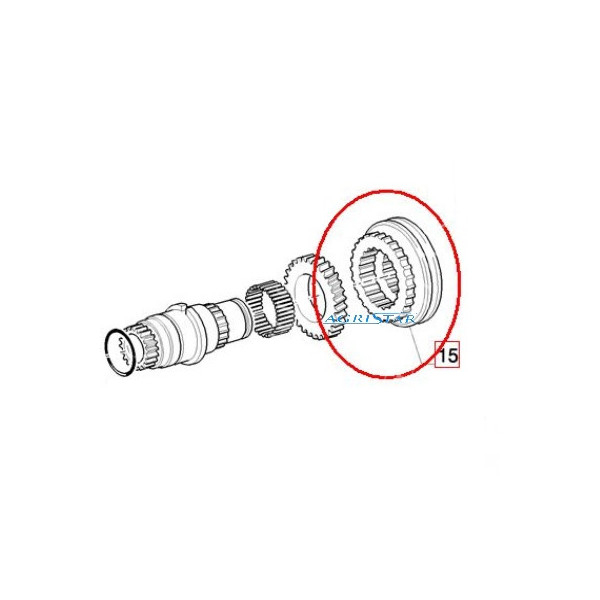 Synchronizator 5189251 Case MXM130 MXM140 Case MXM120 , MXM130 , MXM140  Fiat M100 Ford  8260, 8360, 8160  New Holland  TM110