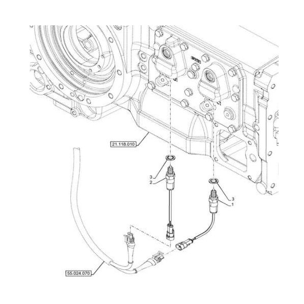 87585979 Czujnik skrzyni biegów New Holland t4 T5040, T5050, T5060, T5070, TL100 TL90, Case FARMALL JX1085C   JX1090U   JX1095C