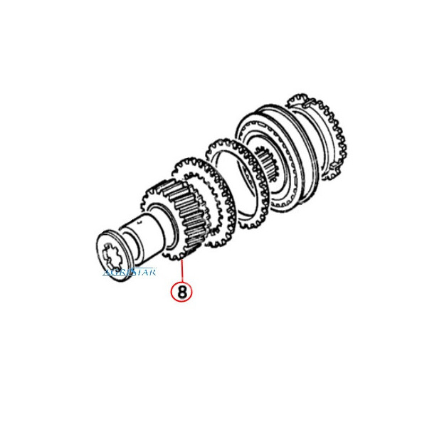 SKR7024 Koło zębate Z-15