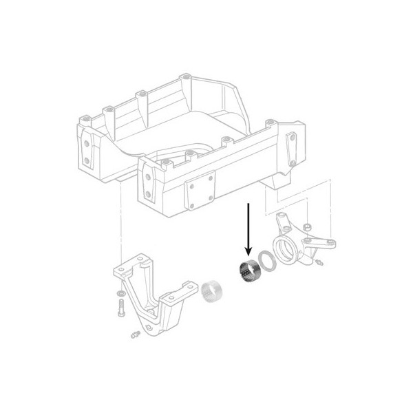 PON2633 Tulejka zawieszenia przedniej osi