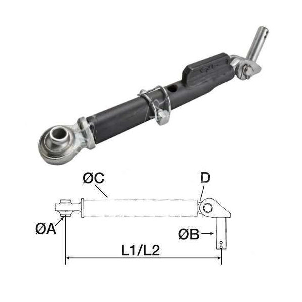Stabilizator ramion odciąg boczny Ford
4635, 4835, 5635, 7635,
New Holland
TD75D, TD80, TD95D TD90