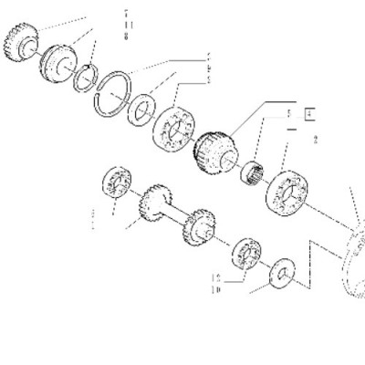 47124378 Synchronizator rewersu Case CVT 6115 6135 Maxxum 100 140 MXU 115 Steyr 4130 New Holland T5. T6. T6010 T6040 TSA TS 100