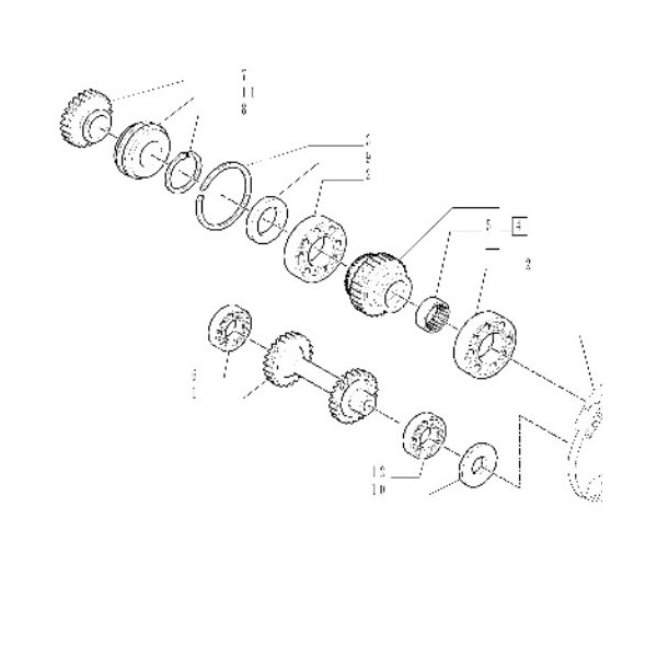 Synchronizator rewersu 47124378 Case MAXXUM 100 , 110, 115, 120, 125,130,135,140 new holland T6010 T6020 T6030 T6040 T6050 T6060