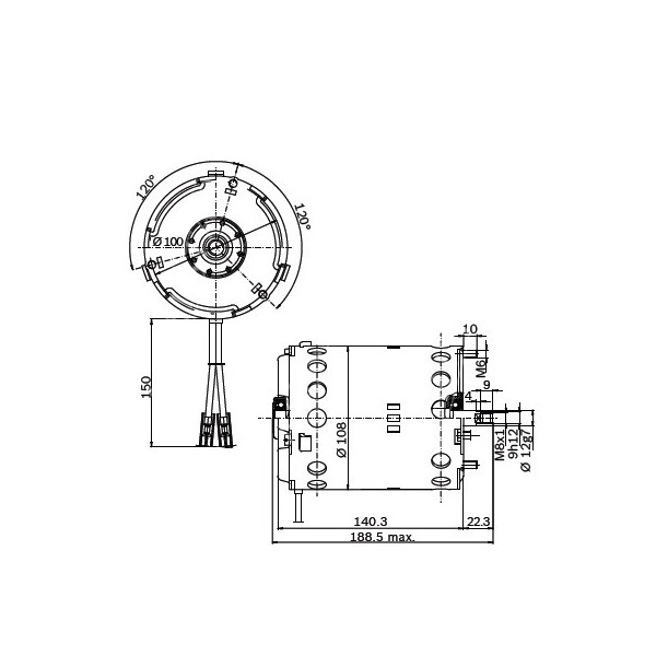 CT04-Silnik kosy bocznej elektrycznej Profix