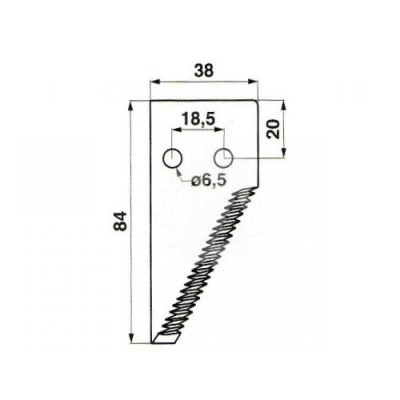 CT01-611204 Nożyk kosy
