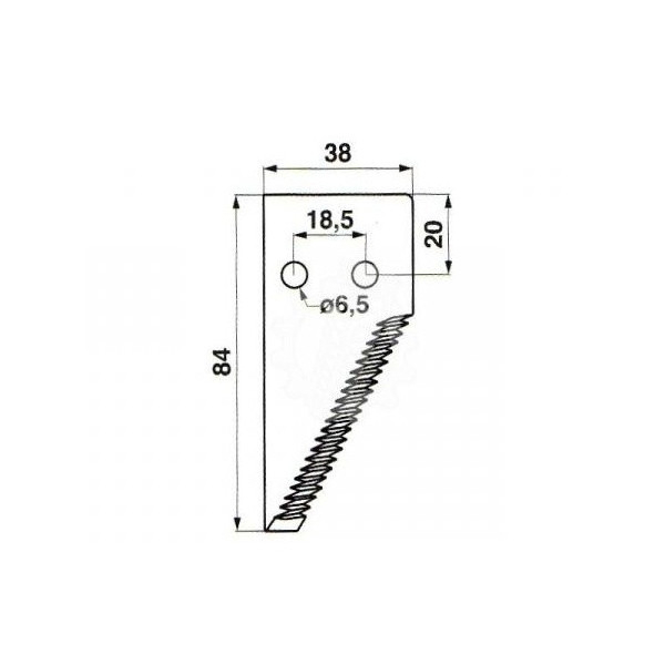 CT01-611204 Nożyk kosy