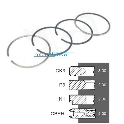 7701201833 7701032429 Pierścienie 100mm 3,00x2,00x2,00x4,00mm Renault 106-14 113-12 113-14 32-50 32-60 301 351 421 461 462 466