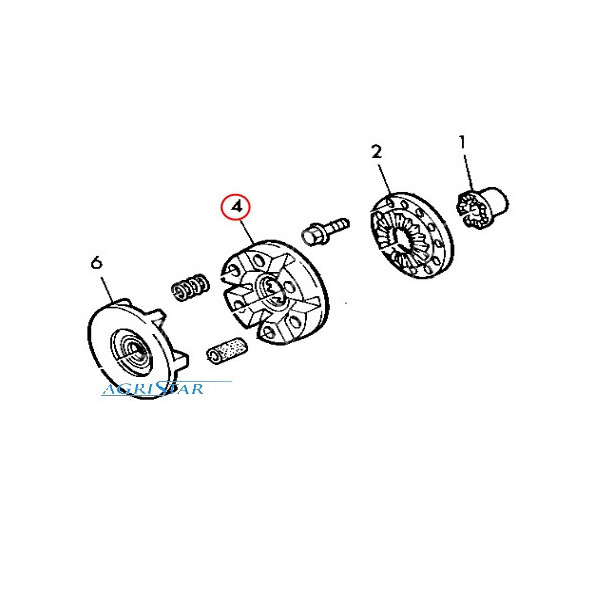 JH99-Z12774 Piasta wew. sprzęgła przeciążeniowego