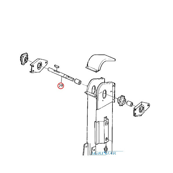 JE04-Z63030 Wałek elewatora