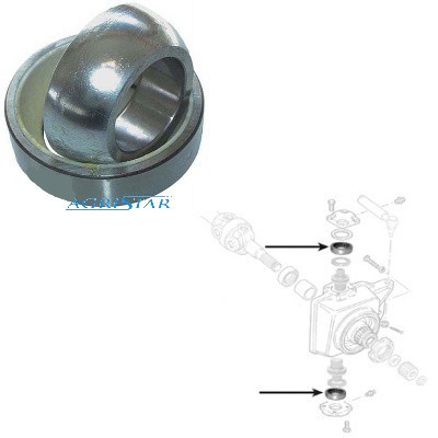 Łożysko sworznia zwrotnicy 40x80x23mm Massey Ferguson:
2620, 2640, 2680
2720