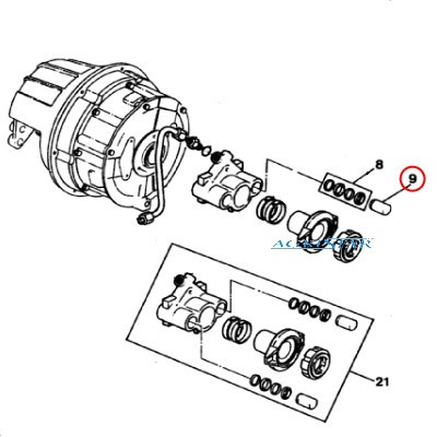 Tłoczek wysprzęglika 3616413m1 Massey Ferguson 3670 3680 3690