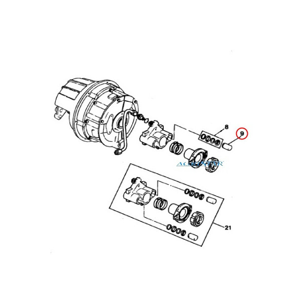 Tłoczek wysprzęglika 3616413m1 Massey Ferguson 3670 3680 3690