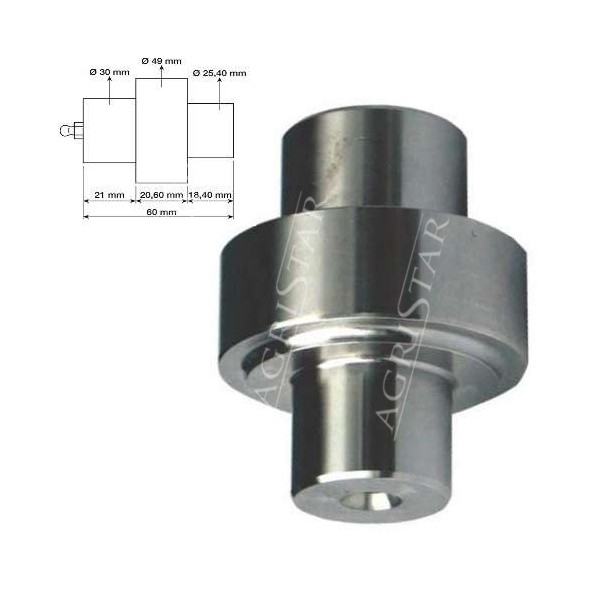 PON2805 Sworzeń zwrotnicy góra i dół