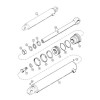 HYD2543 Zestaw uszczelnień siłownika podpory 50/76mm