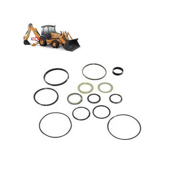 Zestaw uszczelnień siłownika obrotu ramienia 50/110mm Case 580SR, 590SR, 695SR 580ST, 580ST, 695ST New Holland NH95 LB110 LB115