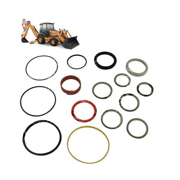 Zestaw uszczelniacze siłownika koparki 85819350 Case 695SM 580SR, 590SR, 695SR New Holland NH75, NH85, NH95, LB75, LB85, LB90, L