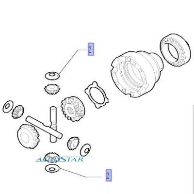 PON4866 Podkładka satelity mechanizmu różnicowego