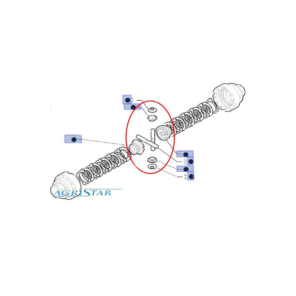 PON4867 Zestaw naprawczy mechanizmu różnicowego
