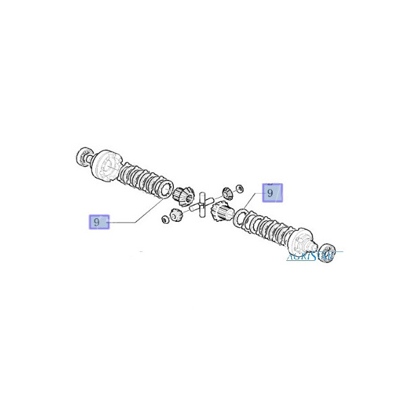 SPR2651 Tarczka zewnętrzna sprzęgła mechanizmu różnicowego