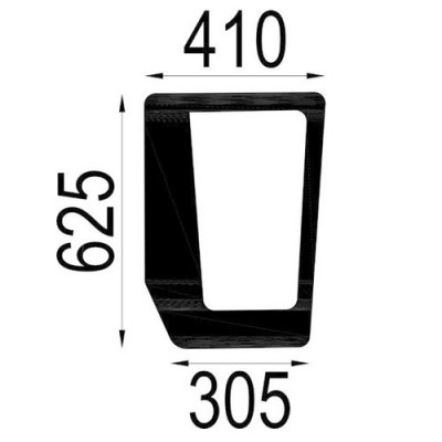 AKK2039 Szyba przednia dolna lewa