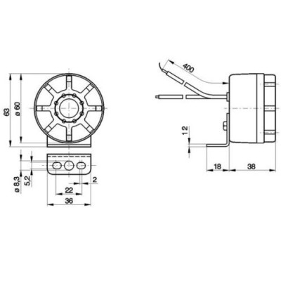 ELE7021 Sygnał cofania brzęczek ostrzegawczy