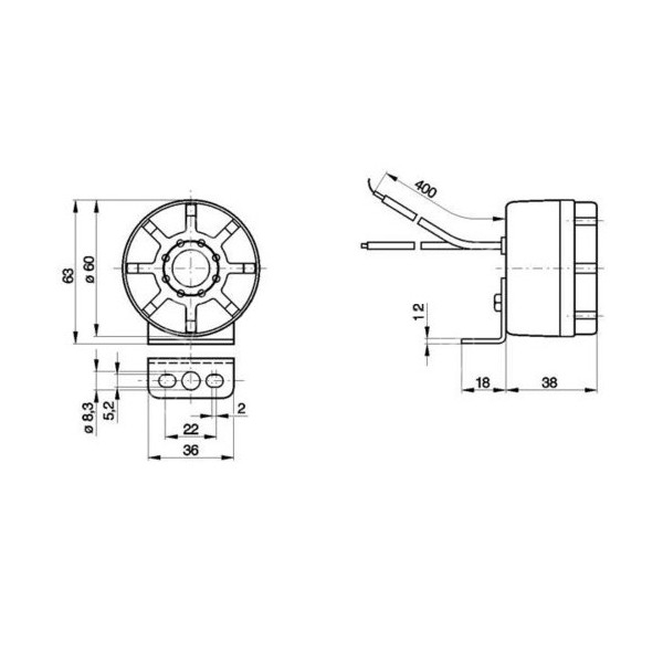 ELE7021 Sygnał cofania brzęczek ostrzegawczy