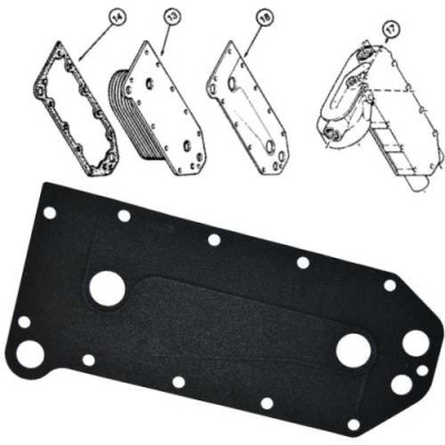 Uszczelka chłodnicy oleju silnika Case  Magnum 7140, 7150, 7210, 7220, 7230, 7240, 7250, MX 180, 200, 210, 220, 230 cummins