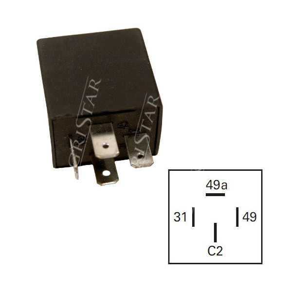 Przekaźnik przerywacz kierunkowskazów Hella CASE IH
CLAAS FENDT JOHN DEERE AZ34937 KRAMER 4DM 00336002 0335200041