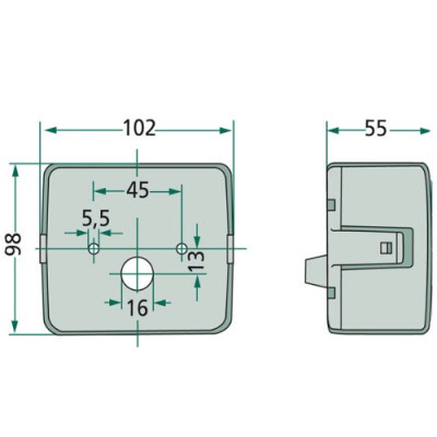 Lampa tylna hella Claas  Kombajn  Sieczkarnia  Prasa 968997.01