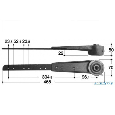 Przegub kosy głowka  New Holland  8000, 8070, 8080,  TC, TC52, TC54,  TF, TF42, TF44, TF46, TX, TX30, TX32, TX34, TX36 Biso  M6