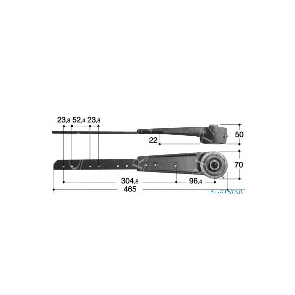 Przegub kosy głowka  New Holland  8000, 8070, 8080,  TC, TC52, TC54,  TF, TF42, TF44, TF46, TX, TX30, TX32, TX34, TX36 Biso  M6