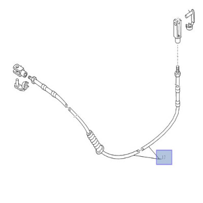 LIN1909 Linka zmiany biegów H-L