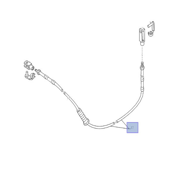 LIN1909 Linka zmiany biegów H-L