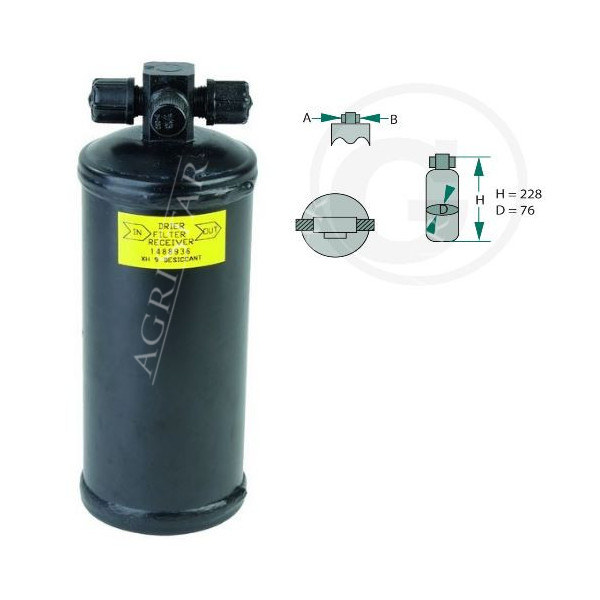 osuszacz filtr klimatyzacji massey ferguson new holland Claas Dominator 98 88 landini valtra a95 t130 m121 14100826 1766600