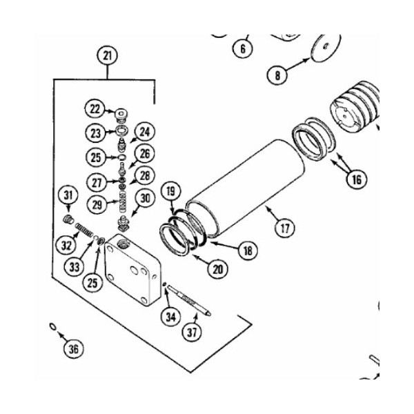 TRP3106 Pierścień uszczelniający tłoka