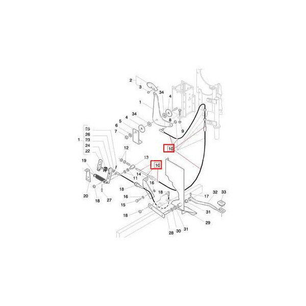 LIN1231 Linka gazu ręcznego