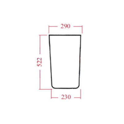 AKK2043 Szyba przednia dolna