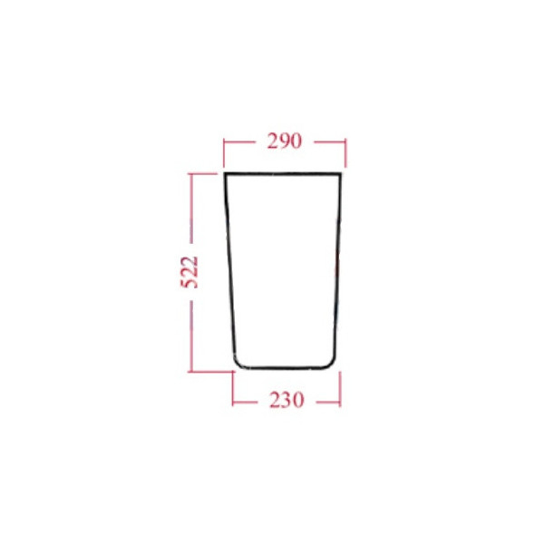 AKK2043 Szyba przednia dolna