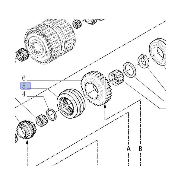 SKR9010 Synchronizator  Case Maxxum 110 115 120 125 130 140 MXU steyr New Holland  T5.115, T5.105, T5.95 T6030 T6050 T6040 T6020
